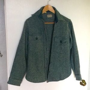 L.L. Bean Striped Wool Vintage Shirt Jacket